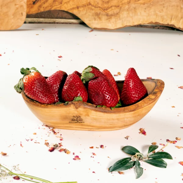 COUPELLE 14 CM EN BOIS D'OLIVIER COUPELLE 14 CM EN BOIS D'OLIVIER