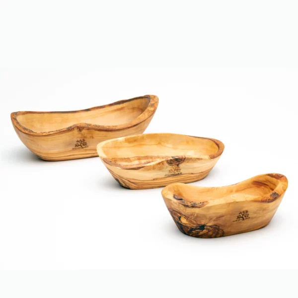 COUPELLE 20 CM EN BOIS D’OLIVIER - 3 COUPELLE 20 CM EN BOIS D’OLIVIER - 3