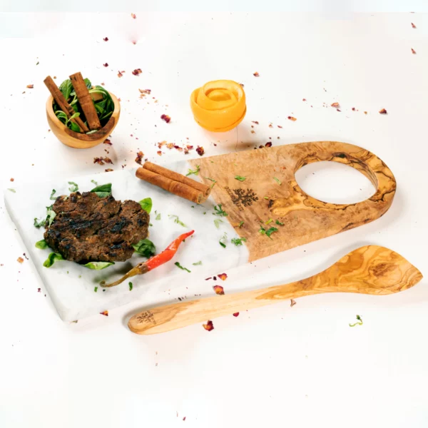 PLANCHE EN BOIS D'OLIVIER ET MARBRE-01 PLANCHE EN BOIS D'OLIVIER ET MARBRE