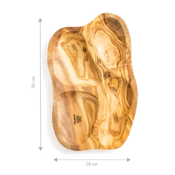PLATEAUX 4 TROUS EN BOIS D’OLIVES PLATEAUX 4 TROUS EN BOIS D’OLIVES