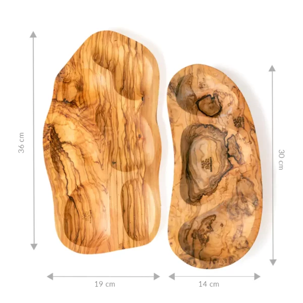 SET DE 2 PLATEAUX APÉRITIFS - 6 COMPARTIMENTS - 3 COMPARTIMENTS SET DE 2 PLATEAUX APÉRITIFS - 6 COMPARTIMENTS - 3 COMPARTIMENTS