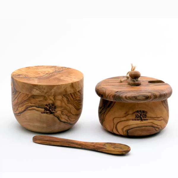 SET DE 2 POTS SALIÈRE ET SUCRIER AVEC CUILLÈRE