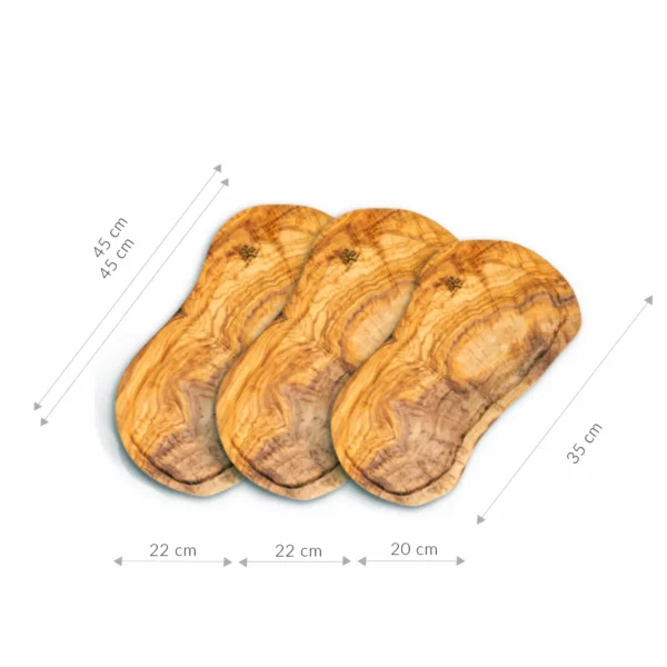 SET DE 3 PLANCHES AVEC GROOVE SANS MANCHE - 35CM-45CM SET DE 3 PLANCHES AVEC GROOVE SANS MANCHE - 35CM-45CM