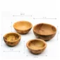 SET DE 4 BOLS LISSES 10CM-12CM-14CM