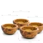 SET DE 4 BOLS LISSES 8 CM