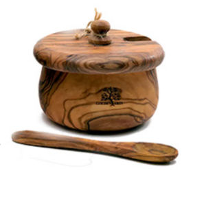 BOITE DE SUCRE EN BOIS D'OLIVES