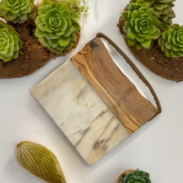 Planche Sans manche avec cuir marbre CREMA LUNA+-2 Planche Sans manche avec cuir marbre CREMA LUNA+-2