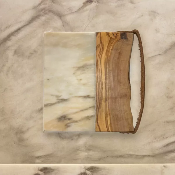 Planche Sans manche avec cuir marbre CREMA LUNA+-6 Planche Sans manche avec cuir marbre CREMA LUNA+-6