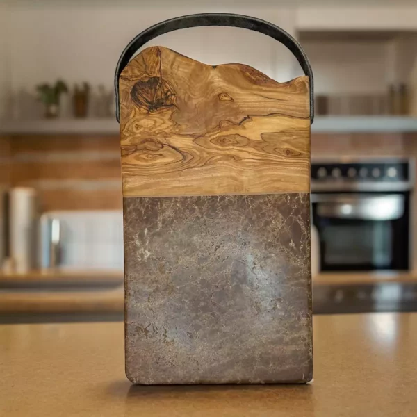 Planche Sans manche avec cuir marbre MARON IMPERIAL-04 Planche Sans manche avec cuir marbre MARON IMPERIAL-04