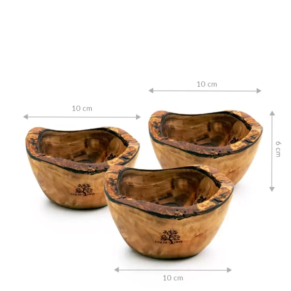 SET DE 3 BOLS À TAPAS RUSTIQUE 10 CM-01 SET DE 3 BOLS À TAPAS RUSTIQUE 10 CM-01